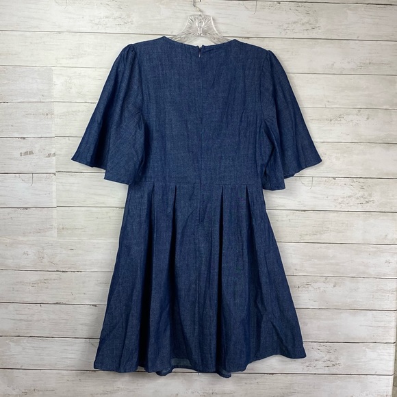 Flying Tomato Chambray Embroidered Dress - Picture 2 of 6